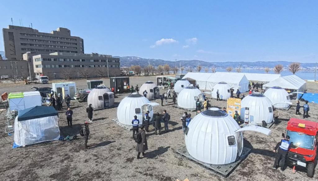 日本初 イタリア式避難所、長野で実証実験を実施 | 株式会社シェルター